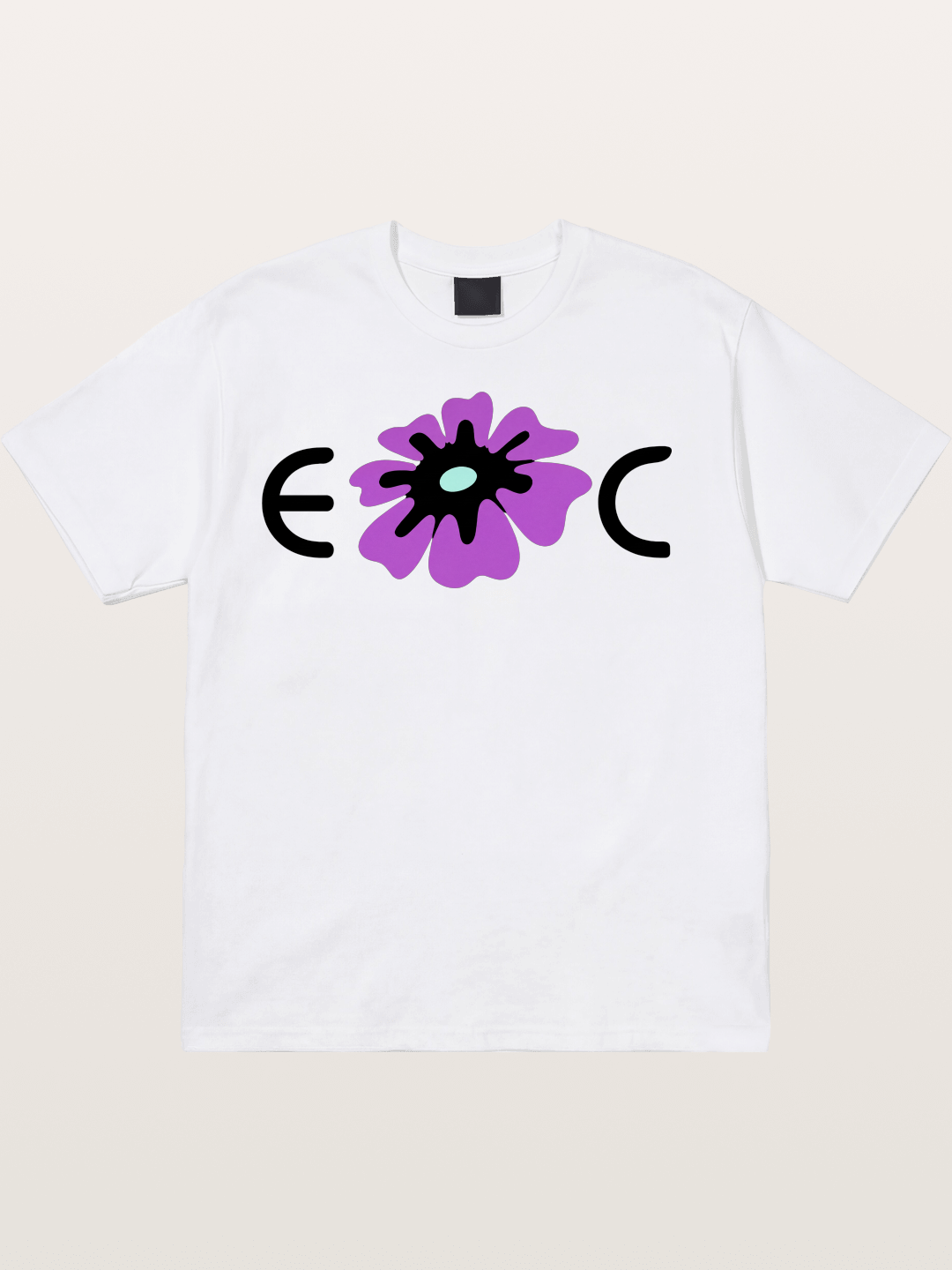 Purple EDC Daisy Silhouette Cotton T-shirt