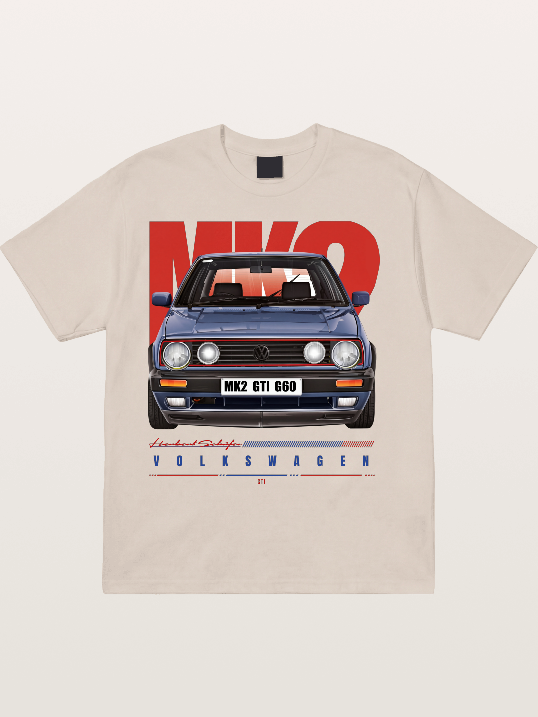 Volkswagen Golf MK2 GTI G60 Cotton T-shirt