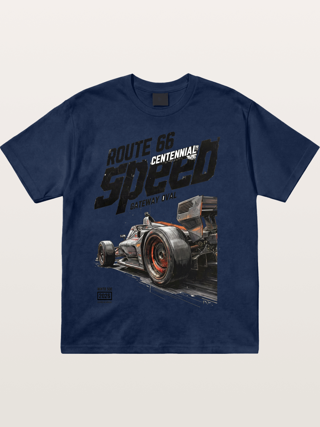 Grunge Speed IndyCar Art Cotton T-shirt