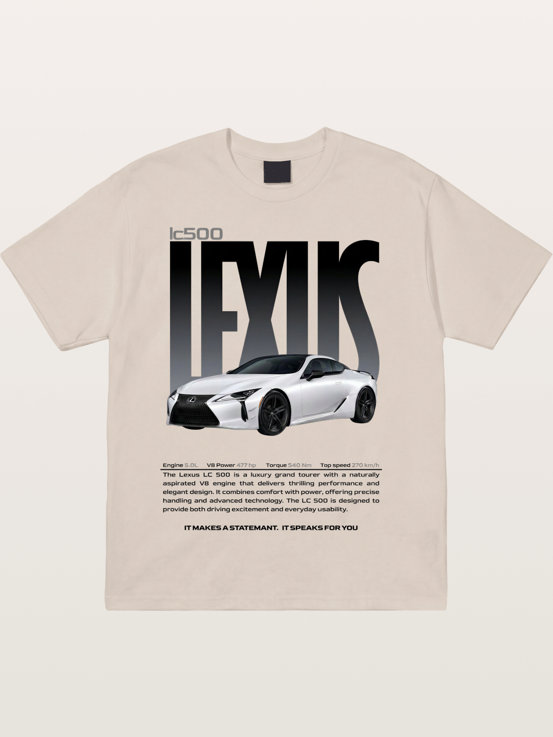 Lexus LC500 Magazine Style Poster Cotton T-shirt