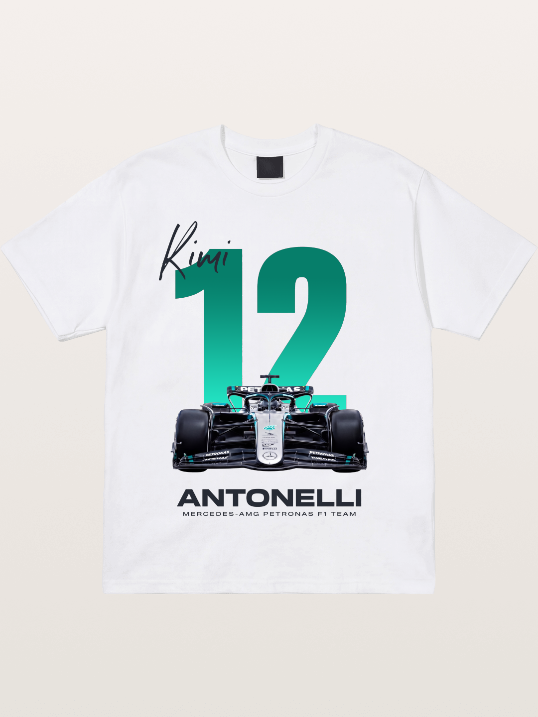 Kimi Antonelli Mercedes F1 12 Cotton T-shirt