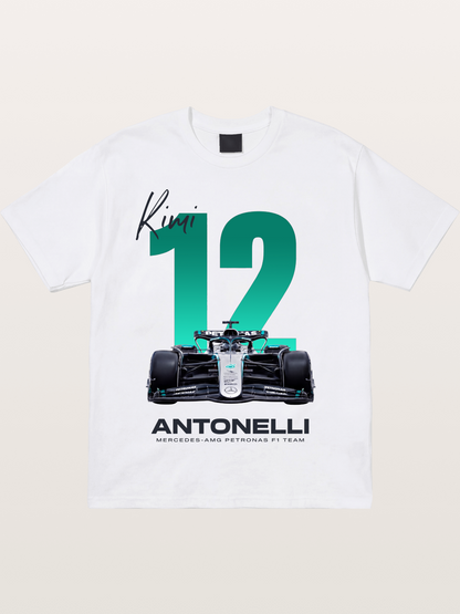 Kimi Antonelli Mercedes F1 12 Cotton T-shirt