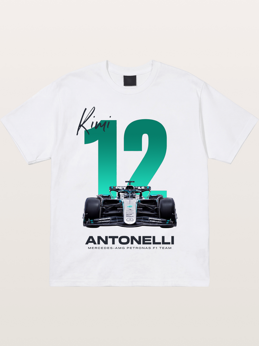 Kimi Antonelli Mercedes F1 12 Cotton T-shirt