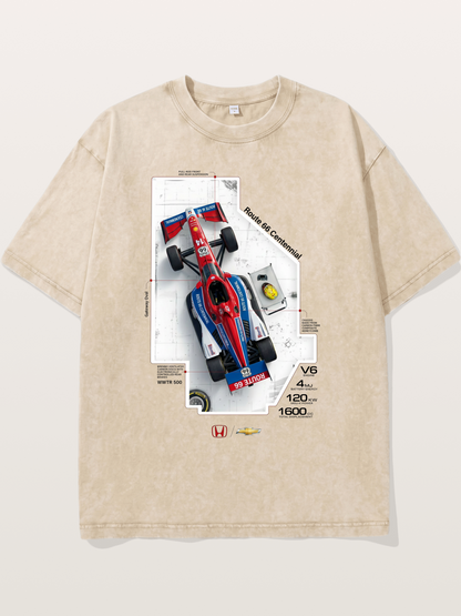 Blueprint Route66 IndyCar Card Washed T-shirt