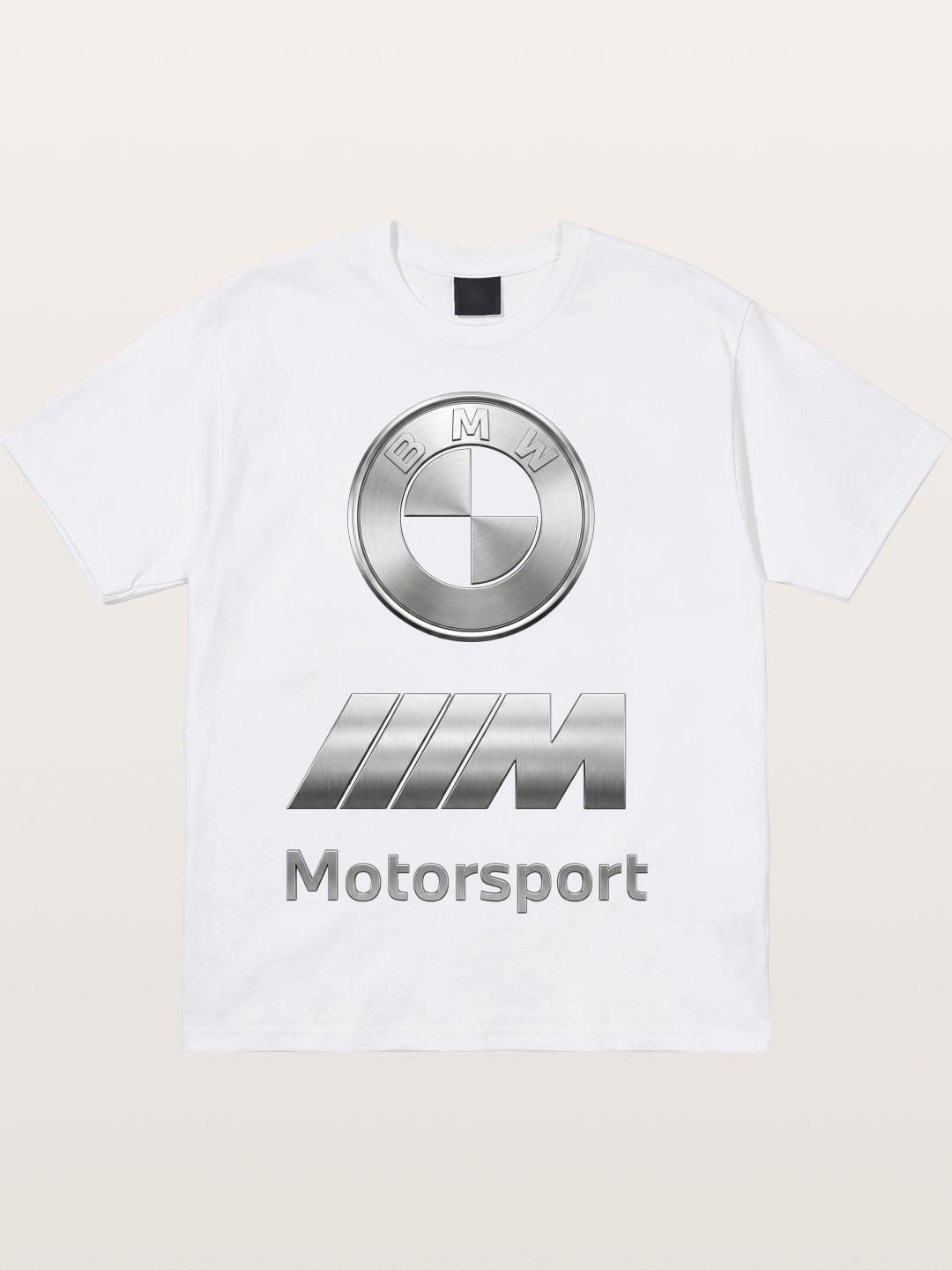 BMW Motorsport Metal Logo Art Cotton T-shirt