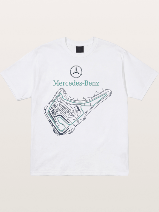 Mercedes Benz Circuit Track Graphic Cotton T-shirt