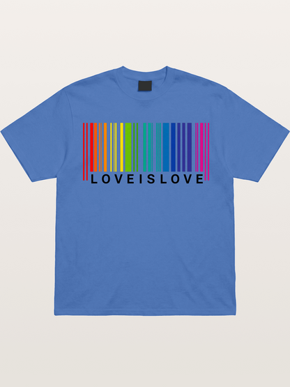 Love Is Love Barcode Style Art Gildan T-shirt