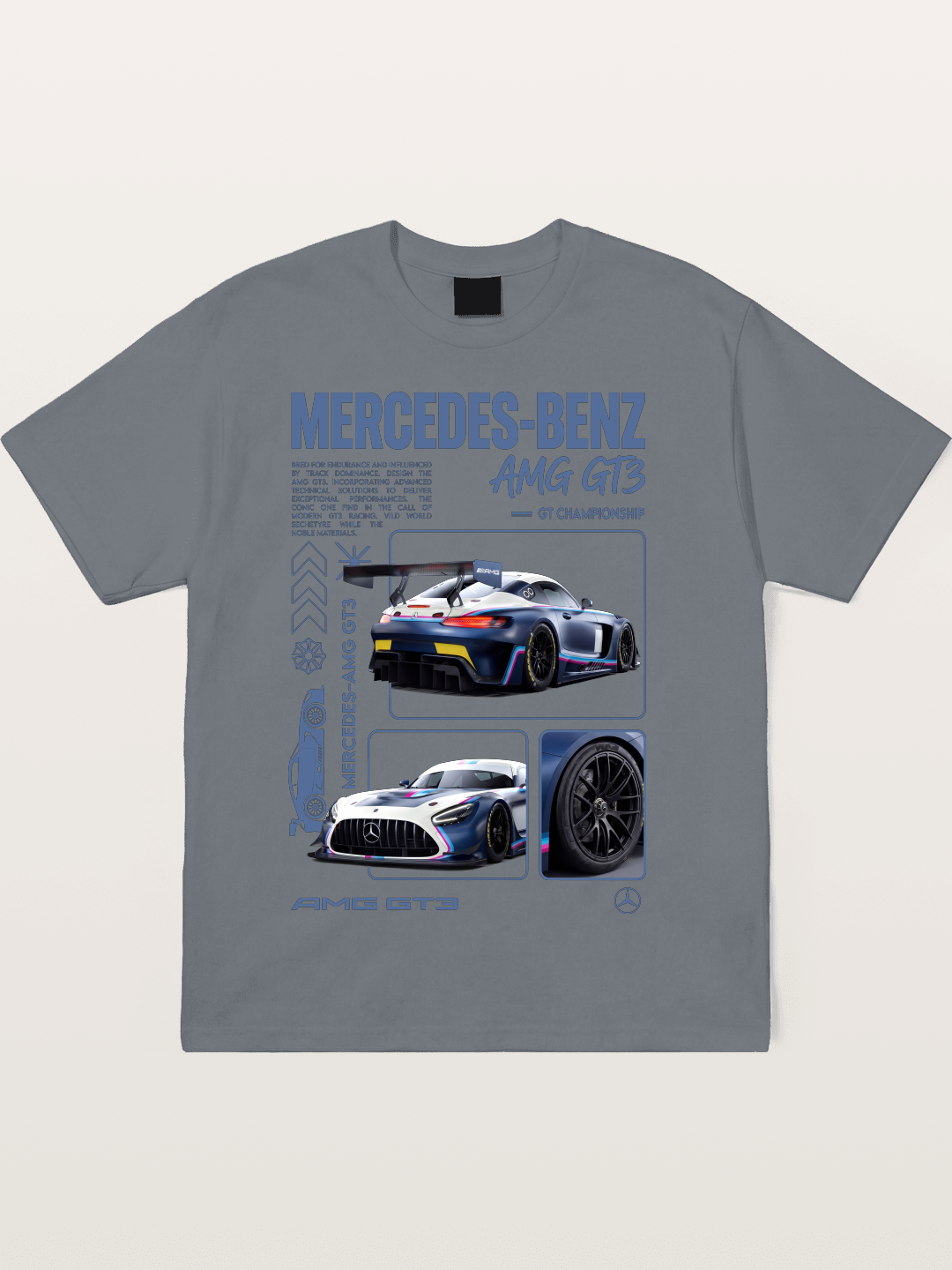 Mercedes AMG GT3 Race Car Cotton T-shirt