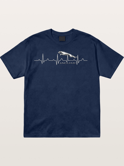 Jaguar Heartbeat Silhouette Cotton T-shirt