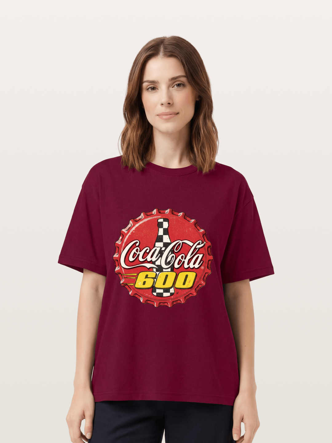 Coca-Cola 600 Vintage Bottle Cap Gildan T-shirt