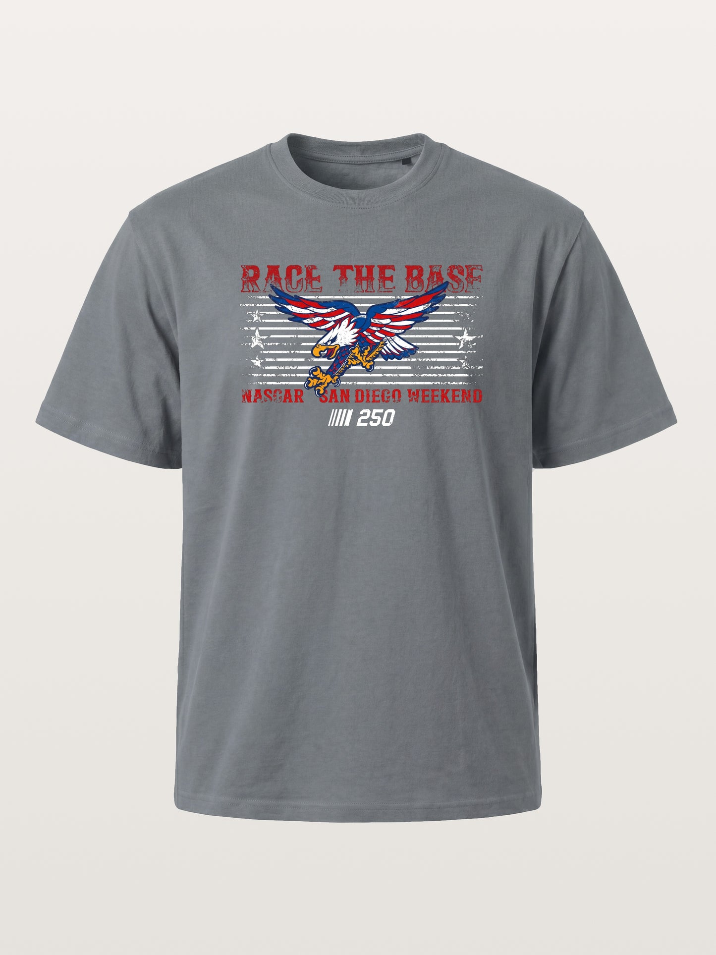 San Diego NASCAR Eagle Patriotic Theme Cotton T-shirt