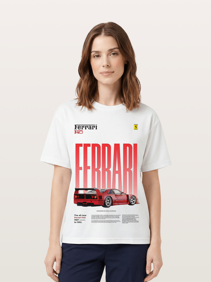 Gradient Red Cotton T-shirt