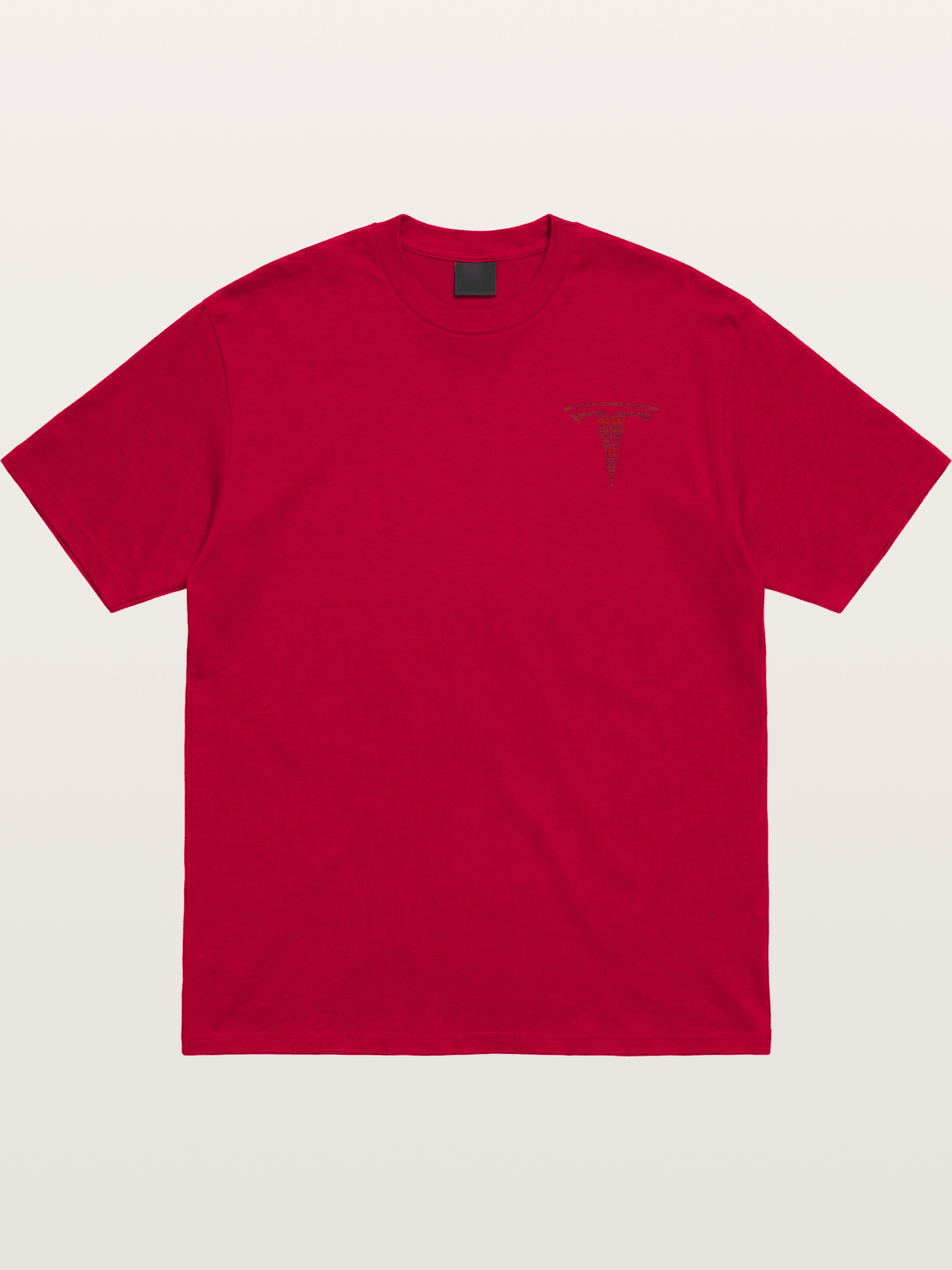 Tesla Word Cloud Heart Print Gildan T-shirt