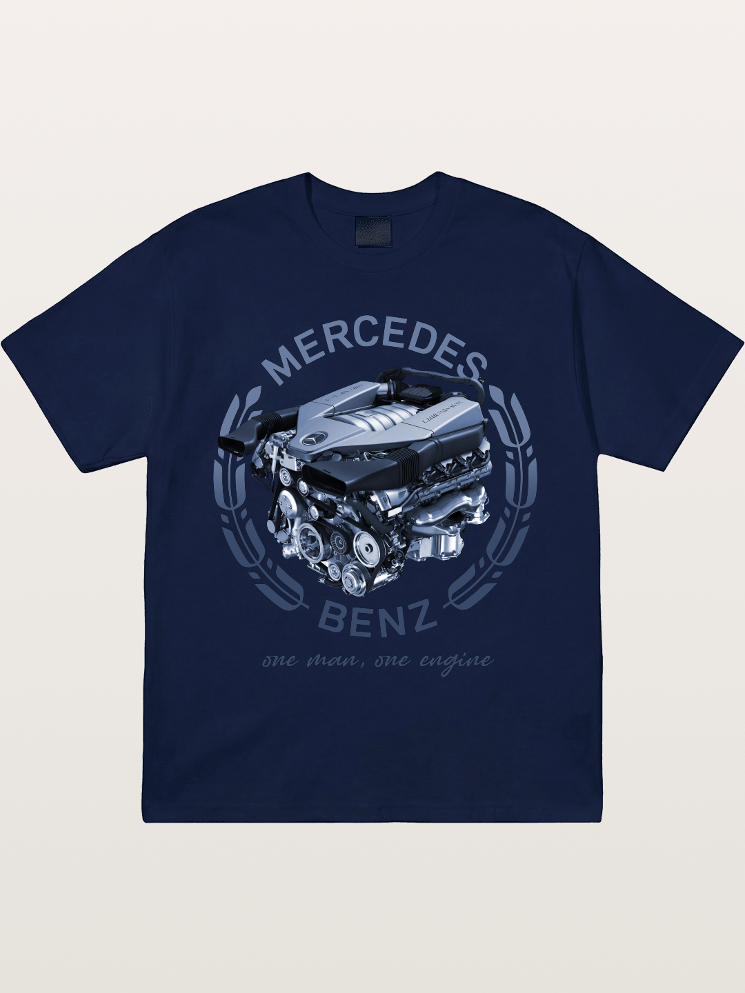 Benz V8 Engine Technical View Gildan T-shirt