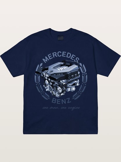 Benz V8 Engine Technical View Gildan T-shirt