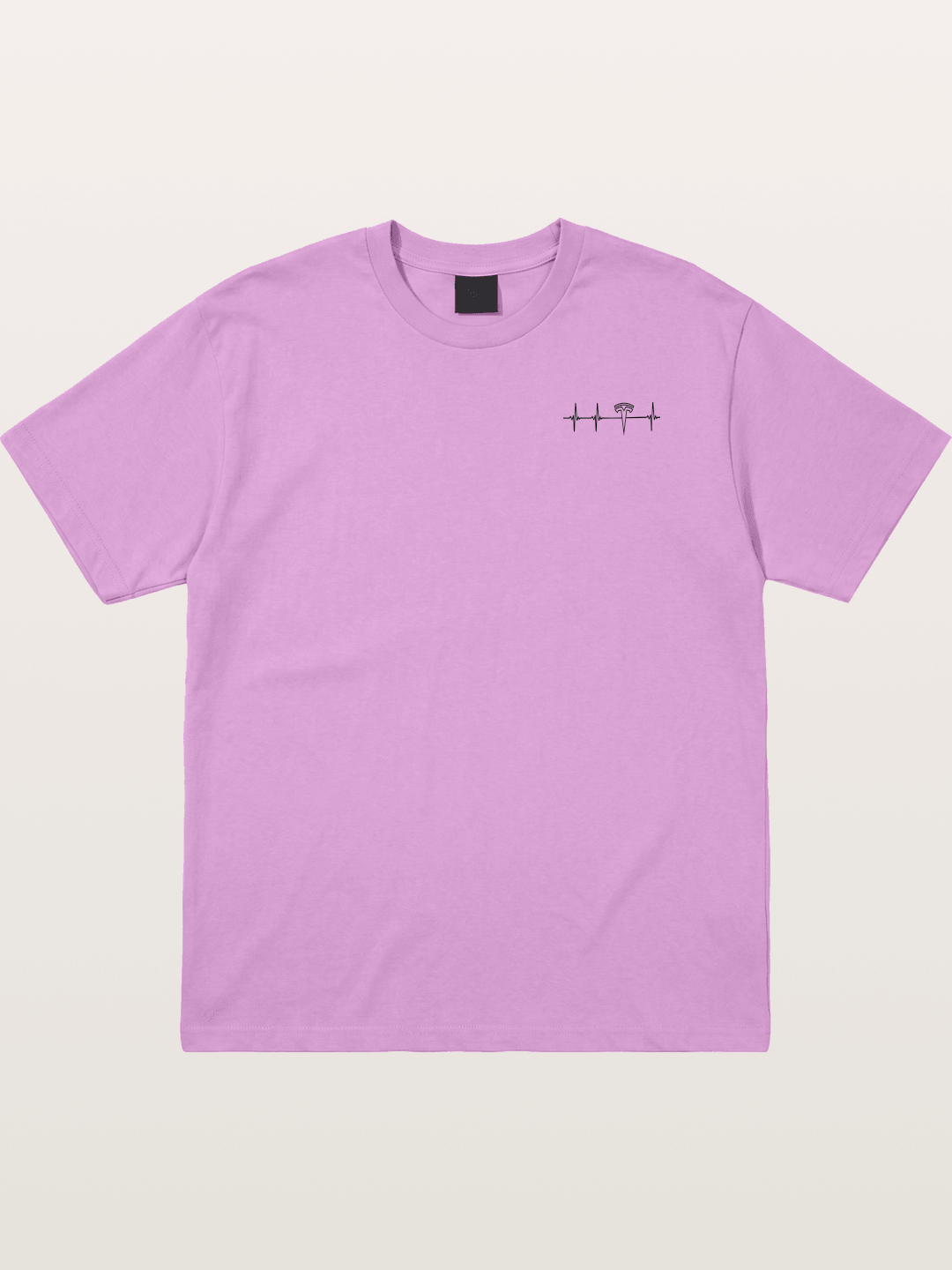 Tesla Logo Heartbeat Sticker Gildan T-shirt