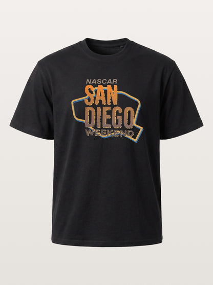 San Diego Weekend Vintage Typography Cotton T-shirt
