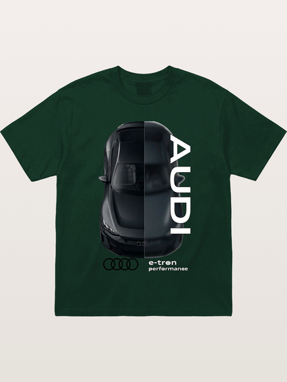 Audi E-Tron Split View Print Gildan T-shirt