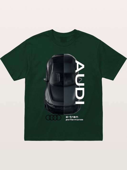 Audi E-Tron Split View Print Gildan T-shirt