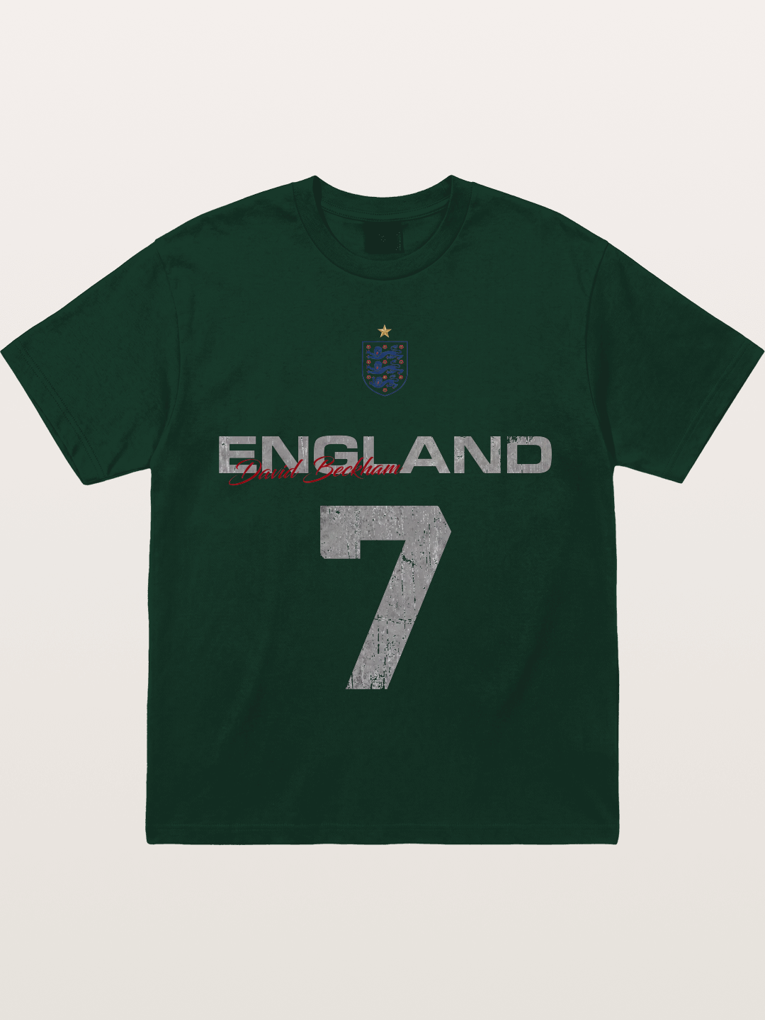 England Beckham 7 Vintage Gildan T-shirt