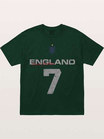 England Beckham 7 Vintage Gildan T-shirt