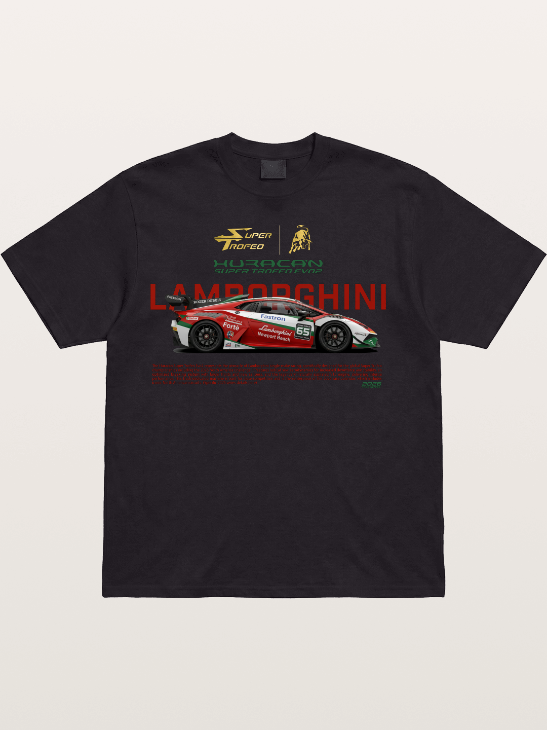 Lamborghini Huracan EVO2 Race Livery Cotton T-shirt