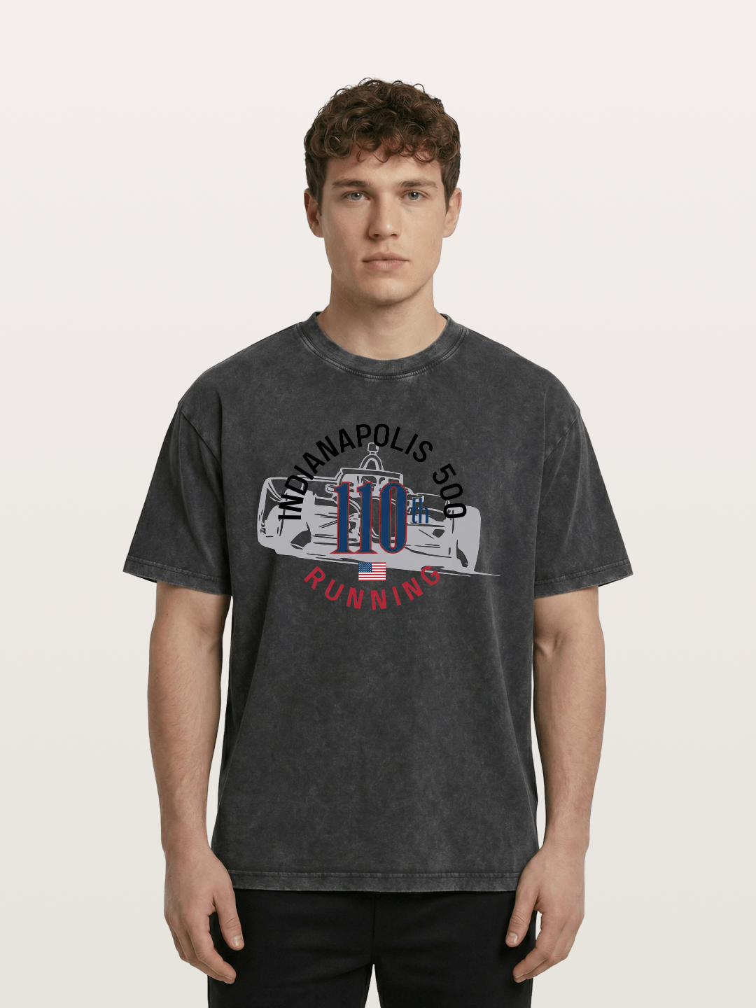 Indy 500 110th Anniversary Emblem Washed T-shirt
