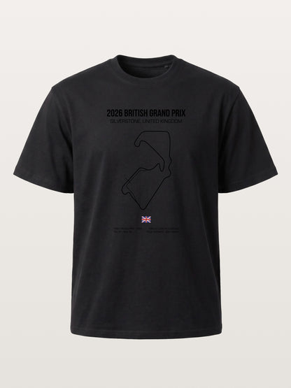 British Grand Prix Silverstone Track Outline Gildan T-shirt