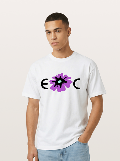 Purple EDC Daisy Silhouette Gildan T-shirt