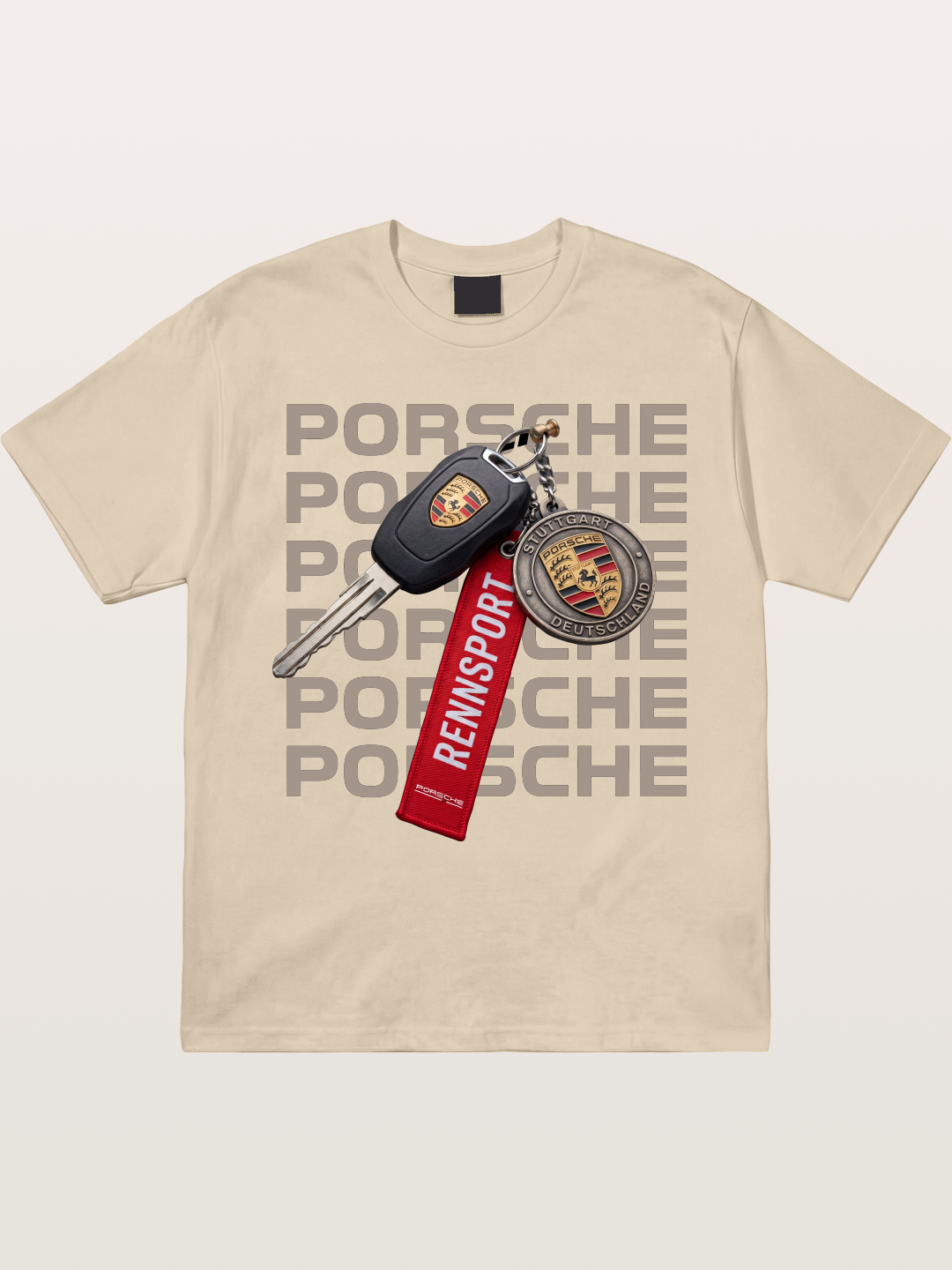 Porsche Key Rennsport Accessory Gildan T-shirt