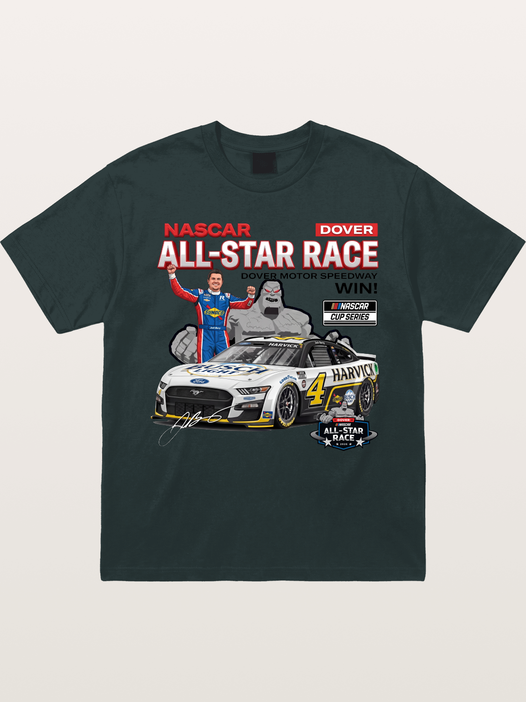 Kevin Harvick #4 Dover All-Star Win Gildan T-shirt