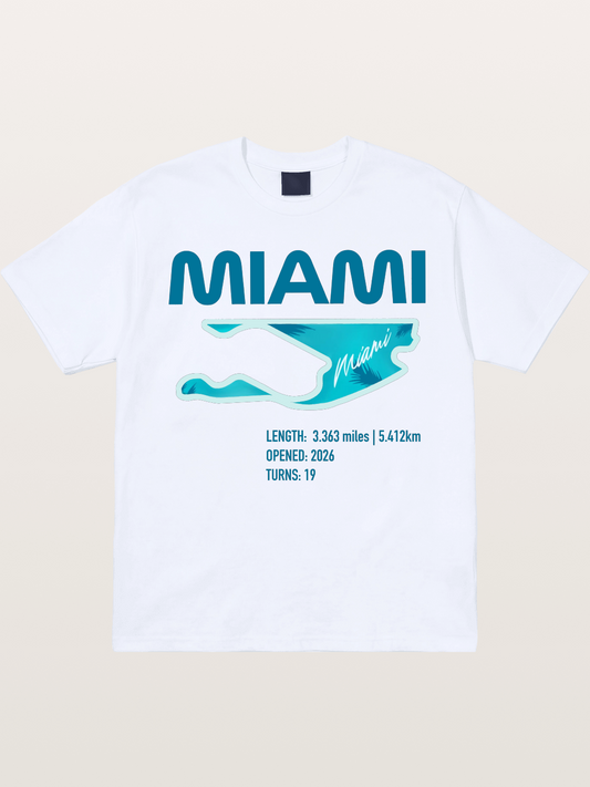 Miami F1 Circuit Map 2026 Gildan T-shirt