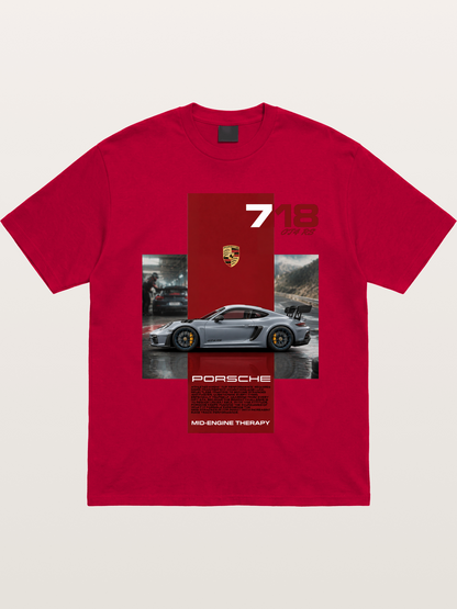 Porsche 718 GT4 RS Mid-Engine Therapy Gildan T-shirt