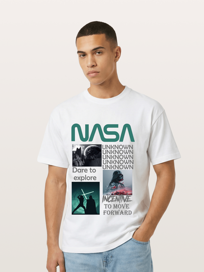 Space Sci-Fi NASA Star Wars Collage Gildan T-shirt