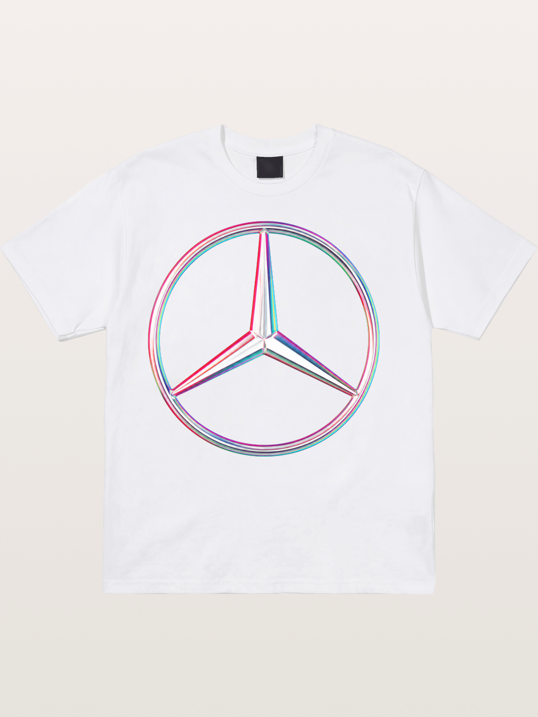 Mercedes Holographic Logo Cotton T-shirt