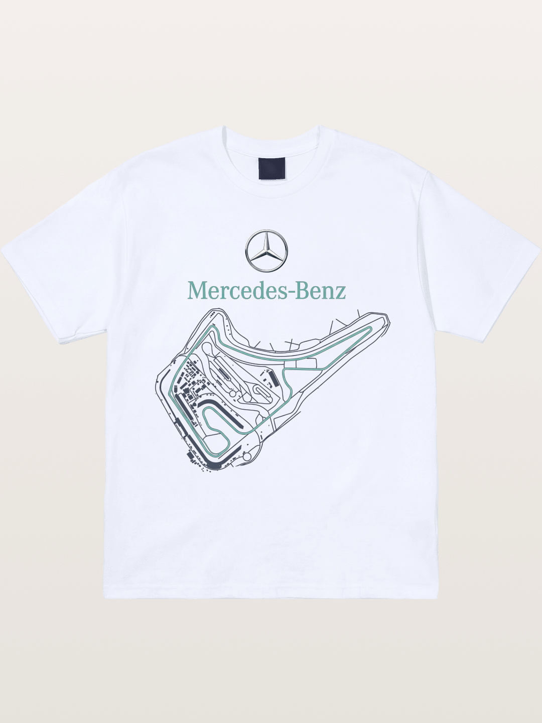 Mercedes Benz Circuit Track Graphic Gildan T-shirt
