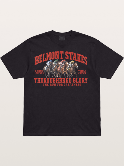 Belmont Stakes Racing Legends Cotton T-shirt