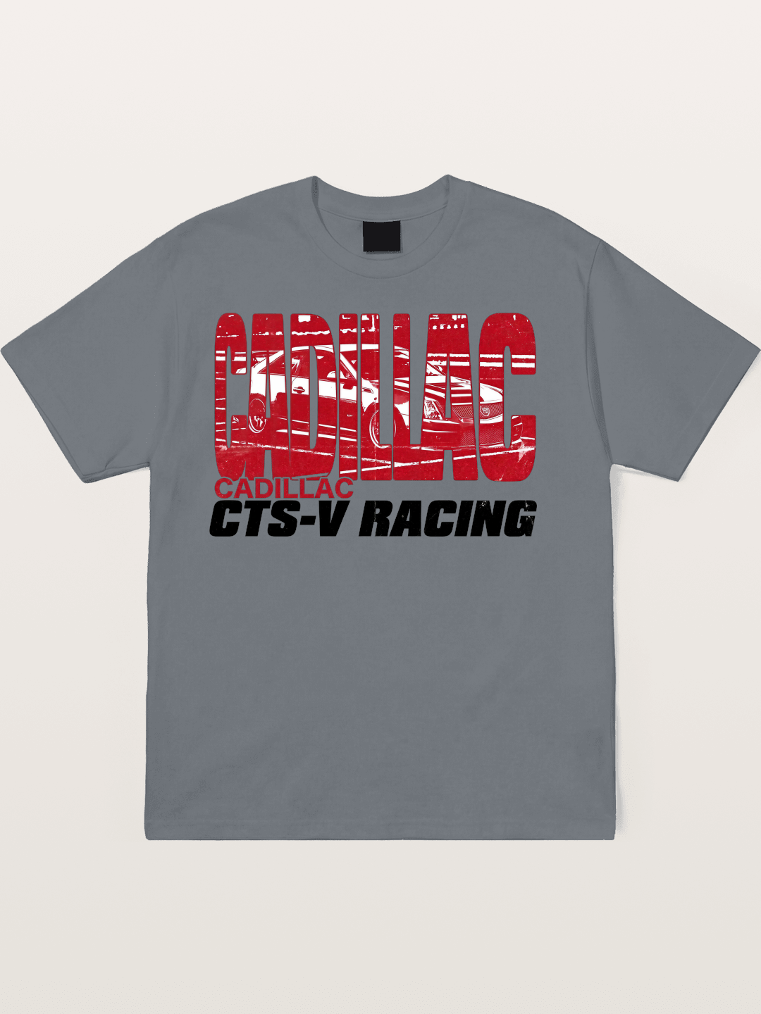 Cadillac CTS-V Racing Typography Cotton T-shirt