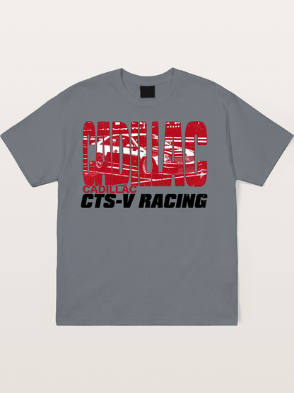 Cadillac CTS-V Racing Typography Cotton T-shirt