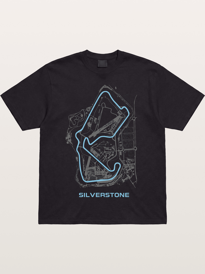 Silverstone F1 Circuit Map Cotton T-shirt
