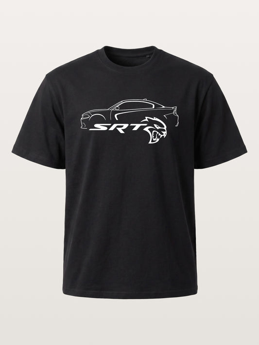 SRT Hellcat Side Silhouette Art Cotton T-shirt