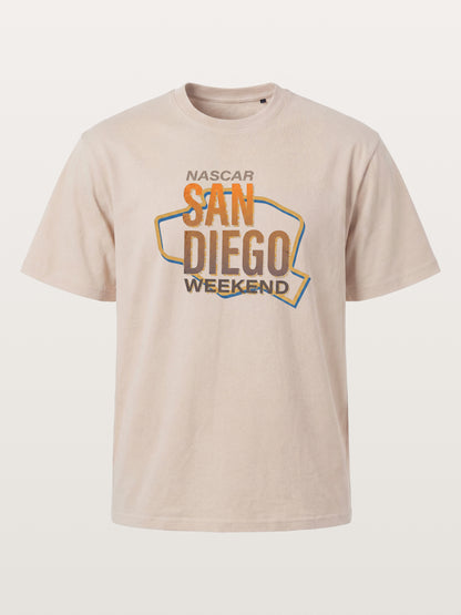 San Diego Weekend Vintage Typography Cotton T-shirt