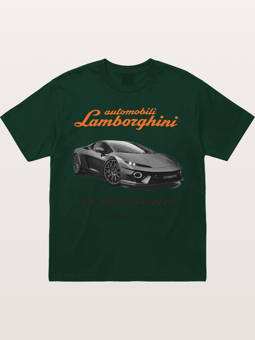 Lamborghini Temerario Grey Sports Car Gildan T-shirt