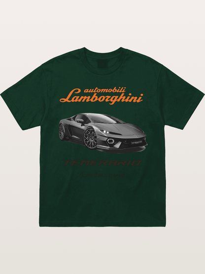 Lamborghini Temerario Grey Sports Car Gildan T-shirt