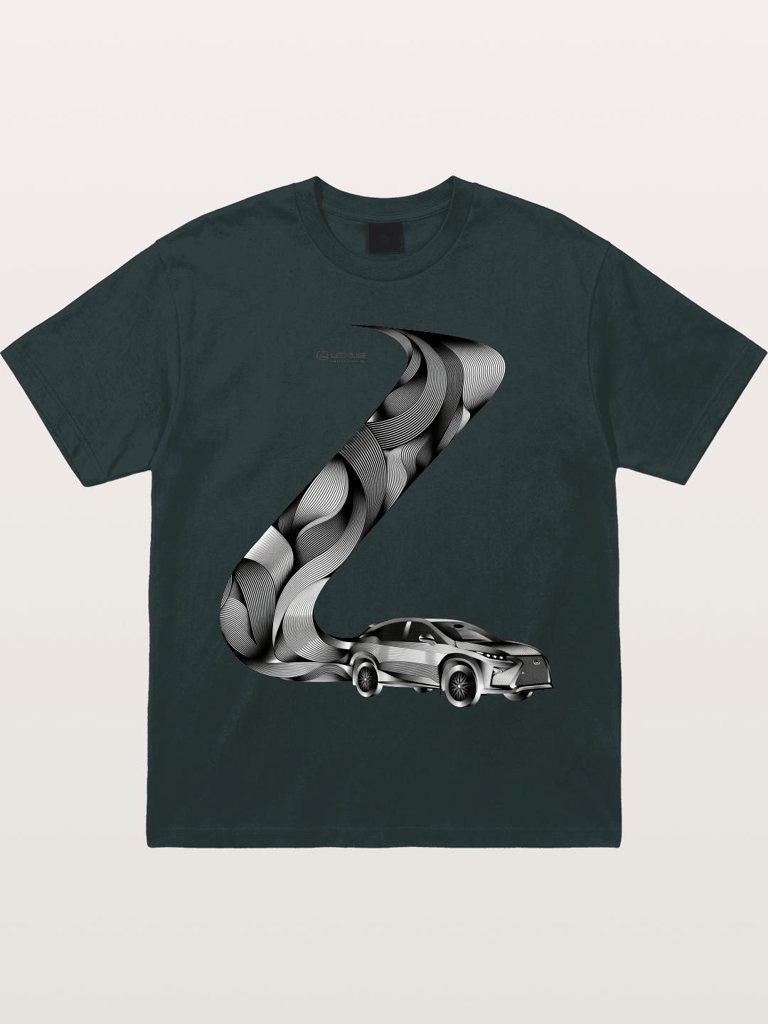 Lexus Wave Line Art Graphic Gildan T-shirt