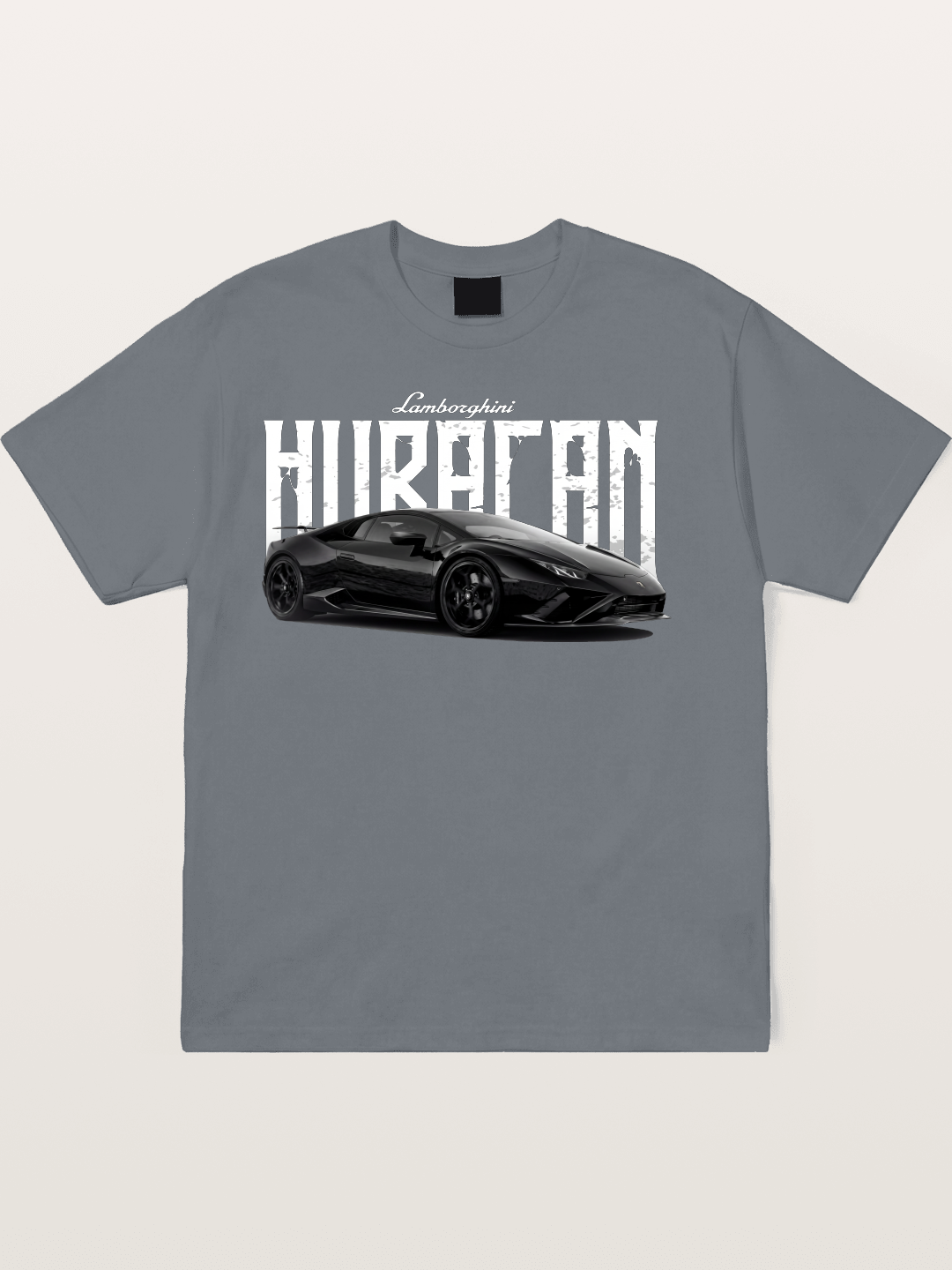 Black Lamborghini Huracan Coupe Cotton T-shirt