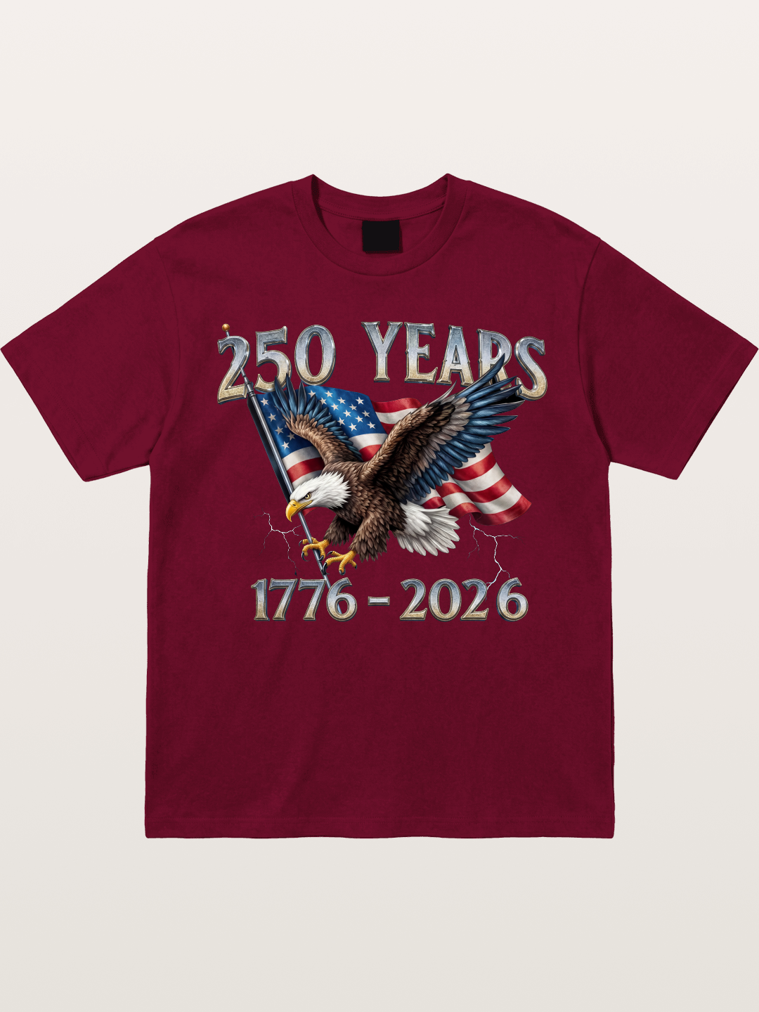 American Eagle 250th Anniversary Flag Gildan T-shirt