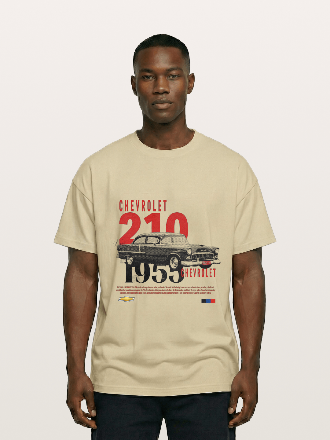 1955 Chevrolet 210 Retro Poster Gildan T-shirt