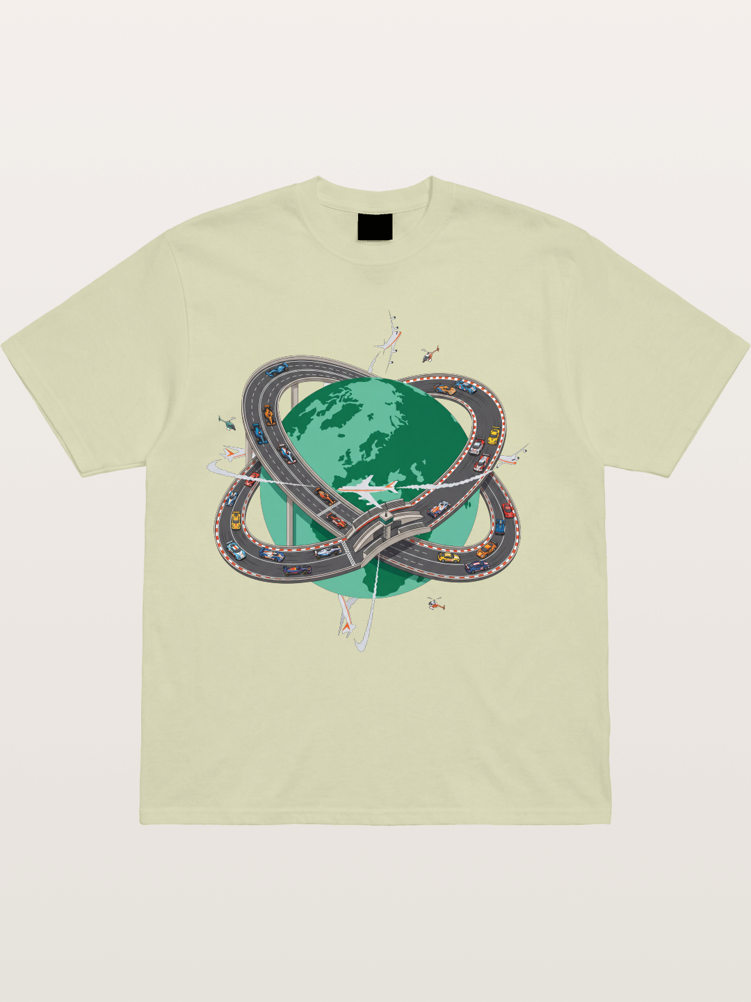 Earth Ring Road Racing Cotton T-shirt