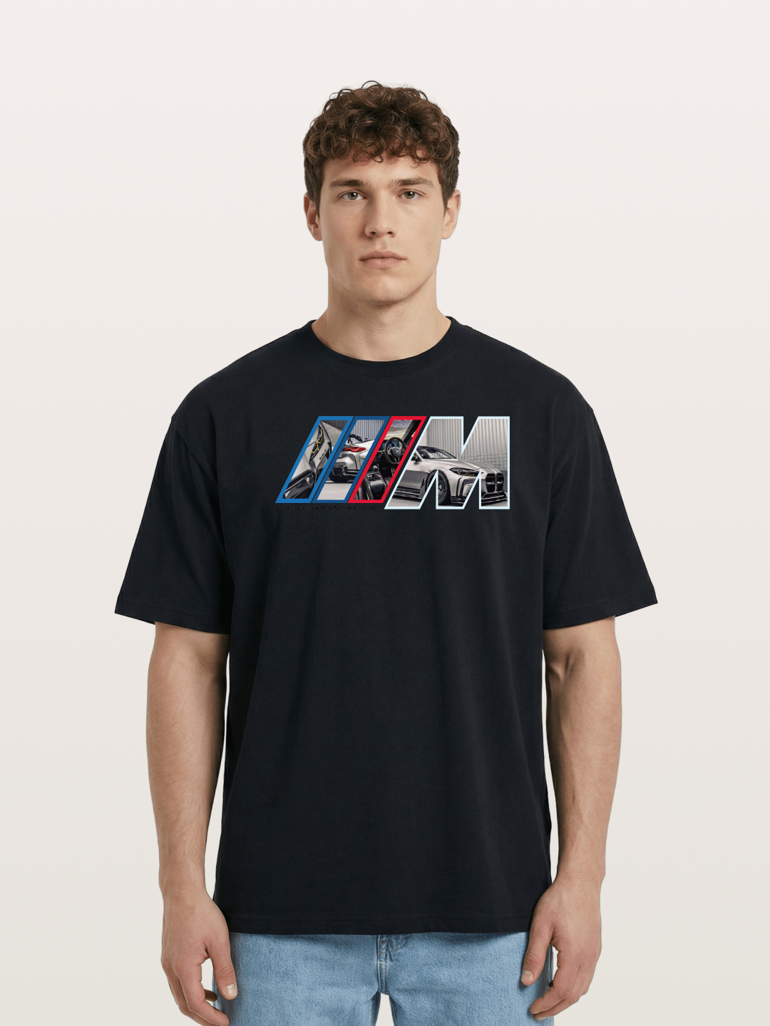BMW Car Detail Collage Art Cotton T-shirt